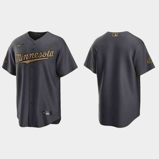 Men Minnesota Twins 2022 Mlb All Star Game Charcoal  Jersey->2022 all star->MLB Jersey