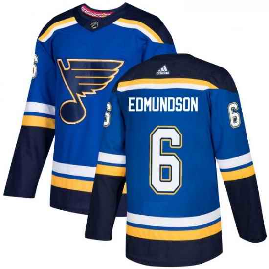 Youth Adidas St Louis Blues #6 Joel Edmundson Premier Royal Blue Home NHL Jersey->youth nhl jersey->Youth Jersey