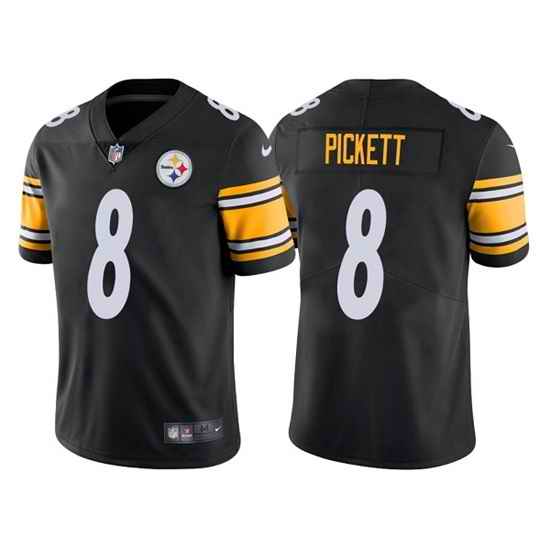 Men Pittsburgh Steelers #8 Kenny Pickett Black Vapor Untouchable Limited Stitched Jersey->san francisco 49ers->NFL Jersey