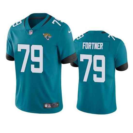 Men Jacksonville Jaguars #79 Luke Fortner Teal Vapor Untouchable Limited Stitched Jersey->kansas city chiefs->NFL Jersey