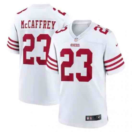 Men San Francisco 49ers Christian McCaffrey Nike White Vapor Untouchable Stitched Jersey->san francisco 49ers->NFL Jersey