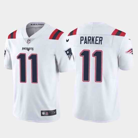 Men New England Patriots #11 DeVante Parker White Vapor Untouchable Limited Stitched jersey->new orleans saints->NFL Jersey
