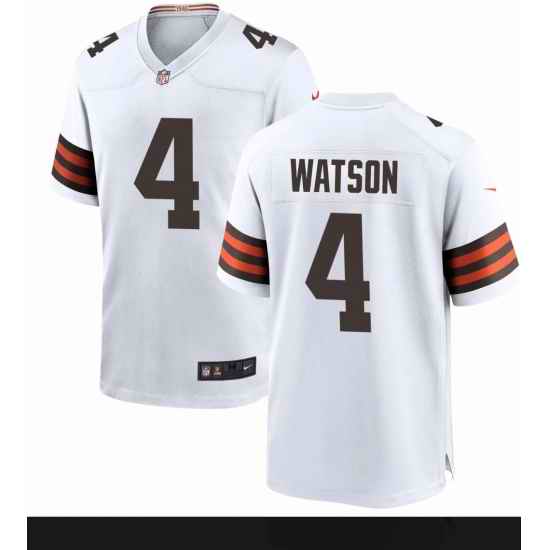 Men Nike Cleveland Browns #4 Deshaun Watson White Vapor Limited NFL Jersey->las vegas raiders->NFL Jersey