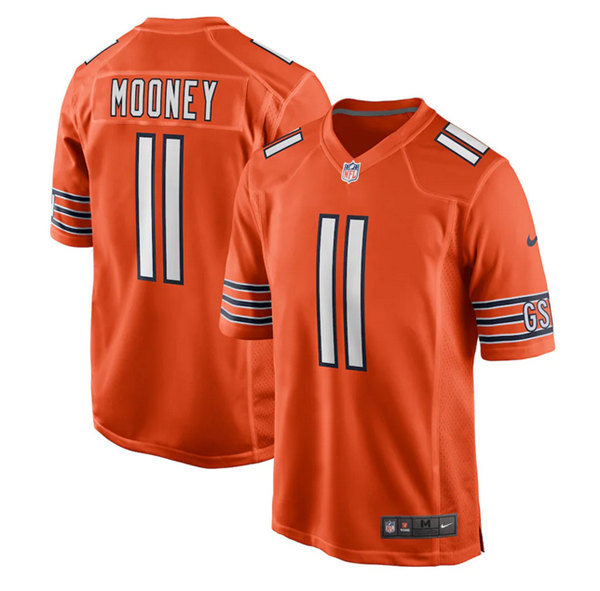 Men's Chicago Bears #11 Darnell Mooney Orange Stitched Game Jersey->chicago bears->NFL Jersey
