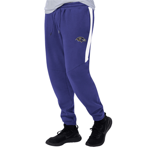 Men's Baltimore Ravens Starter Purple/White Goal Post Fleece Pants->denver broncos->NFL Jersey