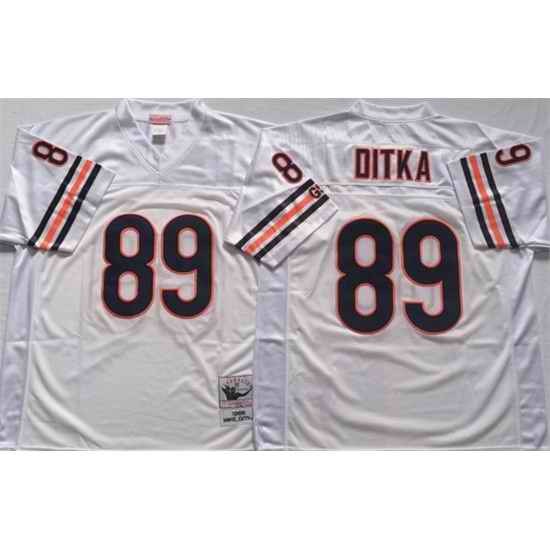 Men Chicago Bears #89 DITKA White Limited Stitched jersey->buffalo bills->NFL Jersey