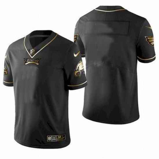 Men Philadelphia Eagles Blank Black Gold Stitched NFL Jersey->los angeles rams->NFL Jersey