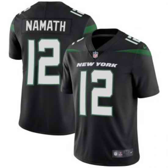 Men New York Jets #12 Joe Namath Black 2019 Vapor Untouchable Limited Stitched Jersey->pittsburgh steelers->NFL Jersey