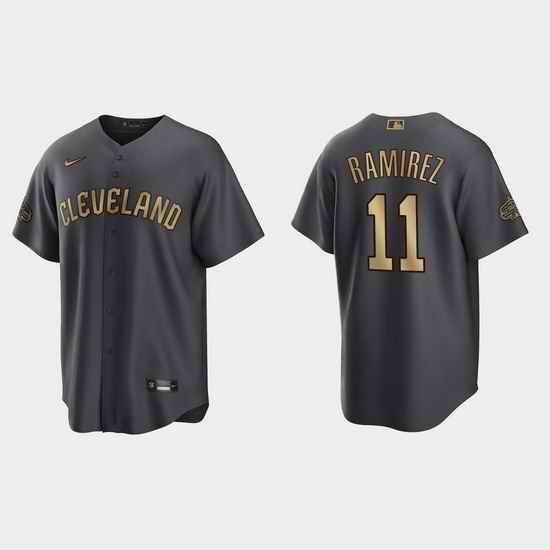 Men Jose Ramirez Guardians 2022 Mlb All Star Game Charcoal Jersey->2022 all star->MLB Jersey
