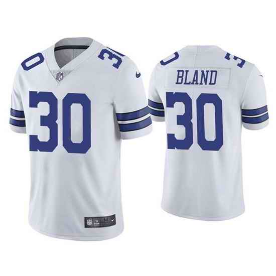 Men Dallas Cowboys #30 DaRon Bland White Vapor Limited Stitched Jersey->denver broncos->NFL Jersey
