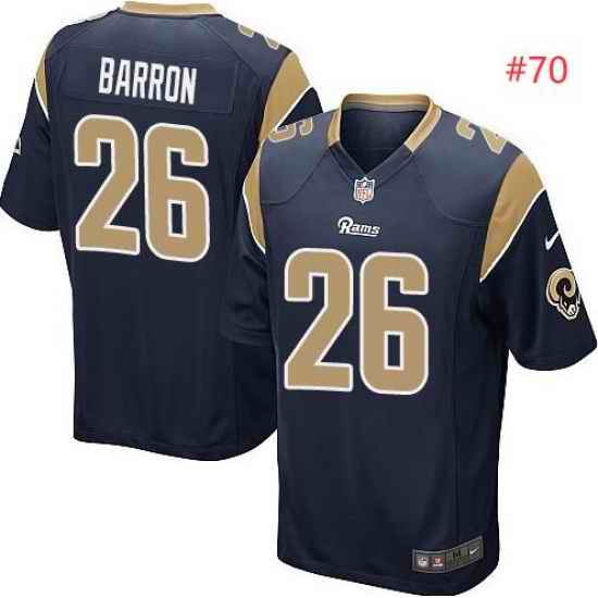 Men Nike Los Angeles Rams Alex Barron Dark Blue Vapor Untouchable Limited Jersey->women nfl jersey->Women Jersey