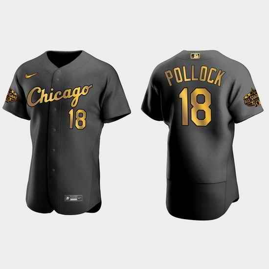 Men Chicago White Sox A.J. Pollock 2022 Mlb All Star Game Authentic Black Men Jersey->2022 all star->MLB Jersey