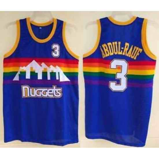 DENVER NUGGETS MAHMOUD ABDUL-RAUF ROAD CLASSICS BASKETBALL Jersey Blue->denver nuggets->NBA Jersey