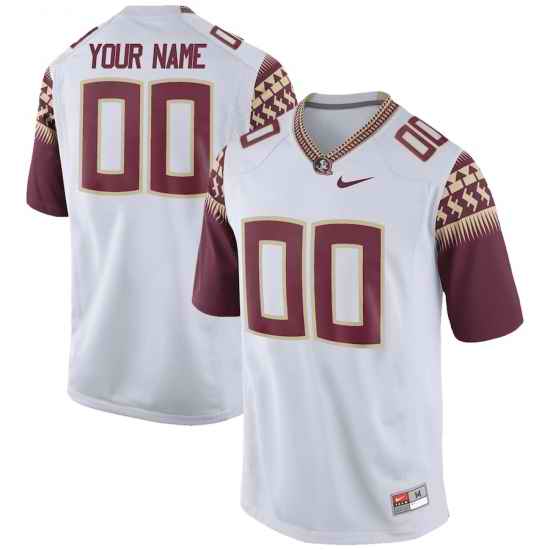 Men Women Youth Florida State Seminoles Nike Custom Jersey White->new york yankees->MLB Jersey