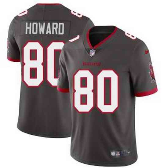Youth Nike Tampa Bay Buccaneers #80 O J Howard Pewter Alternate Vapor Limited Football Jersey->youth nfl jersey->Youth Jersey