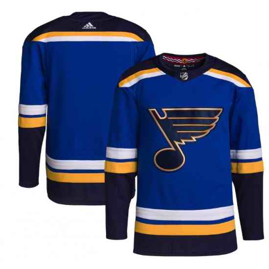 Men St Louis Blues Blank Blue Stitched Jersey->milwaukee bucks->NBA Jersey