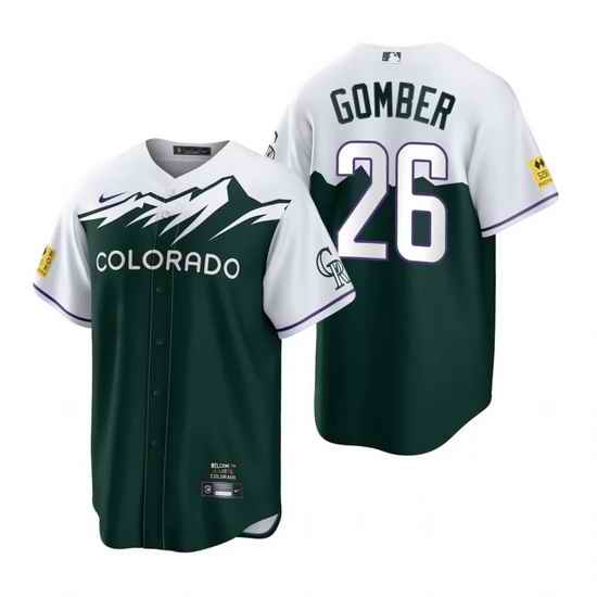Men Nike Nike Colorado Rockies #26 Austin Gomber City Connect Stitched Cool Base Baseball Jersey->colorado rockies->MLB Jersey