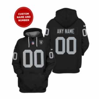 Mens Las Vegas Raiders Active Player Black Custom 2021 Pullover Hoodie->customized nfl jersey->Custom Jersey