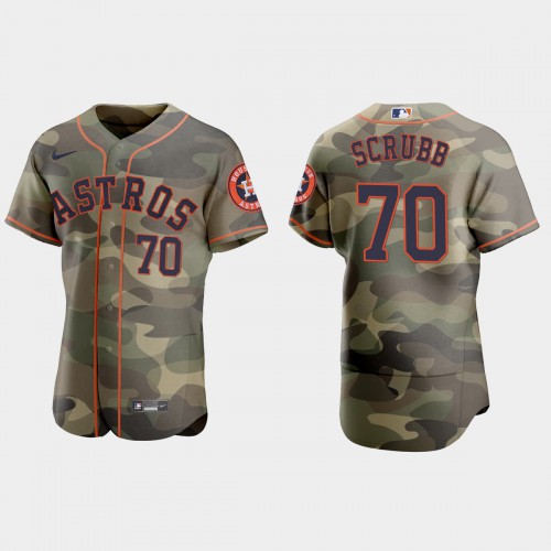Houston Houston Astros #70 Andre Scrubb Men’s Nike 2021 Armed Forces Day Authentic MLB Jersey -Camo Men’s->houston astros->MLB Jersey
