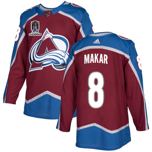 Adidas Colorado Avalanche #8 Cale Makar Burgundy 2022 Stanley Cup Champions Burgundy Home Authentic Stitched NHL Jersey Men’s->youth nhl jersey->Youth Jersey