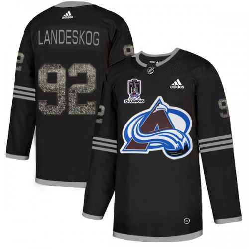 Adidas Colorado Avalanche #92 Gabriel Landeskog Black 2022 Stanley Cup Champions Authentic Classic Stitched NHL Jersey Men’s->colorado avalanche->NHL Jersey