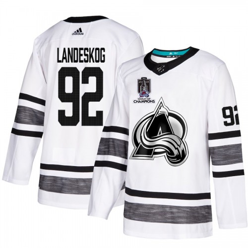 Colorado Colorado Avalanche #92 Gabriel Landeskog White 2022 Stanley Cup Champions Authentic All-Star Stitched NHL Jersey Men’s->youth nhl jersey->Youth Jersey