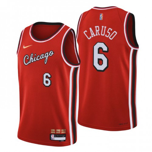 Chicago Chicago Bulls #6 Alex Caruso Men’s Nike Red 2021/22 Swingman NBA Jersey – City Edition Men’s->chicago bulls->NBA Jersey