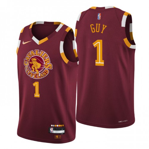 Cleveland Cleveland Cavaliers #1 Kyle Guy Men’s Nike Wine 2021/22 Swingman NBA Jersey – City Edition Men’s->youth nba jersey->Youth Jersey