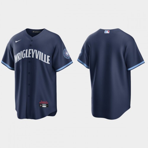 Chicago Chicago Cubs Men’s Nike 2021 City Connect Fans Version Navy MLB Jersey Men’s->women mlb jersey->Women Jersey