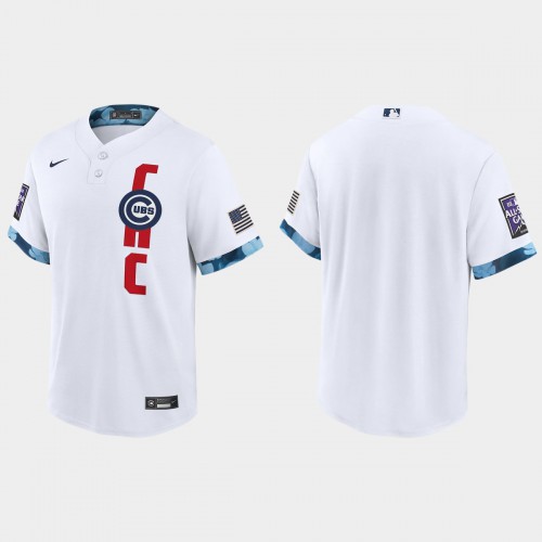 Chicago Chicago Cubs 2021 Mlb All Star Game Fan’s Version White Jersey Men’s->women mlb jersey->Women Jersey