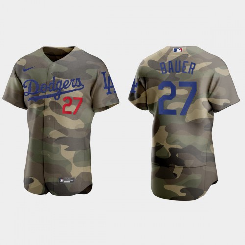 Los Angeles Los Angeles Dodgers #27 Trevor Bauer Men’s Nike 2021 Armed Forces Day Authentic MLB Jersey -Camo Men’s->youth mlb jersey->Youth Jersey