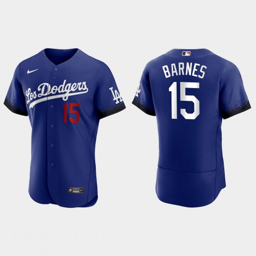 Los Angeles Los Angeles Dodgers #15 Austin Barnes Nike Men’s 2021 City Connect Authentic MLB Jersey Royal Men’s->women mlb jersey->Women Jersey