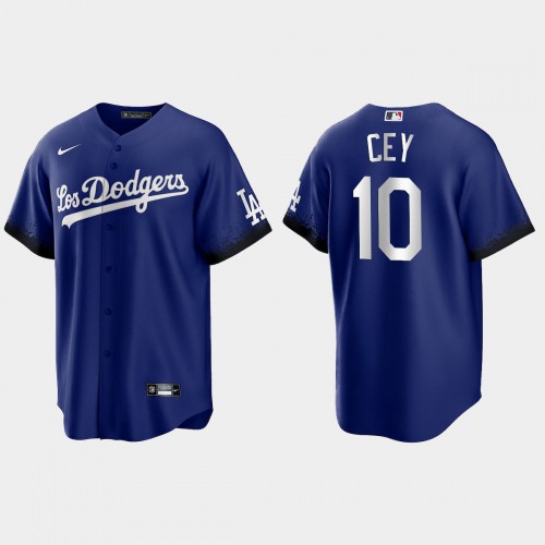 Los Angeles Los Angeles Dodgers #10 Ron Cey Nike Men’s 2021 City Connect Game MLB Jersey Royal Men’s->youth mlb jersey->Youth Jersey