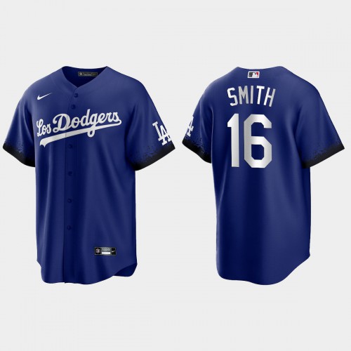 Los Angeles Los Angeles Dodgers #16 Will Smith Nike Men’s 2021 City Connect Game MLB Jersey Royal Men’s->women mlb jersey->Women Jersey