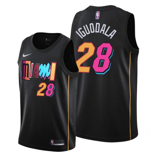 Miami Miami Heat #28 Andre Iguodala Men’s 2021-22 City Edition Black NBA Jersey Men’s->youth nba jersey->Youth Jersey