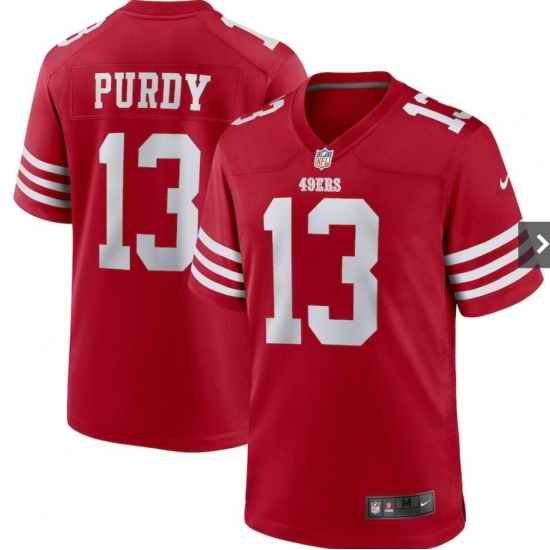 Men Nike San Francisco 49ers Brock Purdy #13 Red Vapor Limited Jersey->san francisco 49ers->NFL Jersey