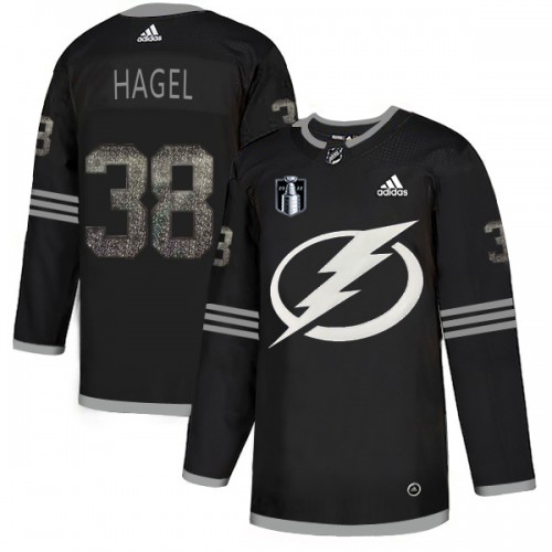 Adidas Tampa Bay Lightning #38 Brandon Hagel Black 2022 Stanley Cup Final Patch Authentic Classic Stitched NHL Jersey Men’s->youth nhl jersey->Youth Jersey