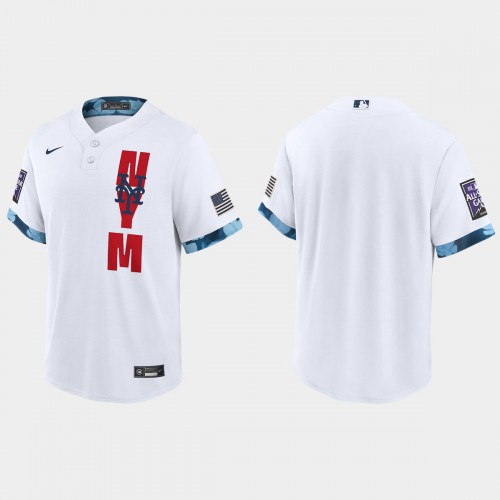 New York New York Mets 2021 Mlb All Star Game Fan’s Version White Jersey Men’s->new york yankees->MLB Jersey