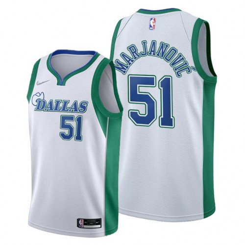 Dallas Dallas Mavericks #51 Boban Marjanovic Youth 2021-22 City Edition White NBA Jersey Youth->youth nba jersey->Youth Jersey