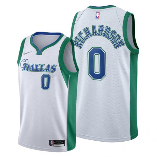 Dallas Dallas Mavericks #0 Josh Richardson Youth 2021-22 City Edition White NBA Jersey Youth->dallas mavericks->NBA Jersey