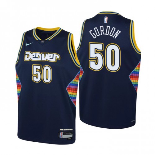 Denver Denver Nuggets #50 Aaron Gordon Youth Nike Navy 2021/22 Swingman Jersey – City Edition Youth->detroit lions->NFL Jersey