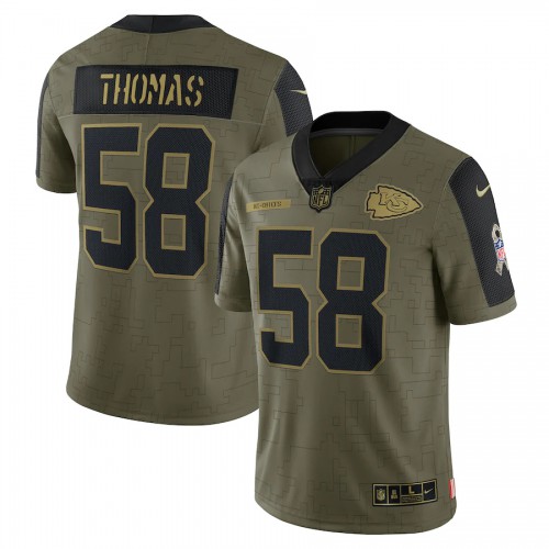 Kansas City Kansas City Chiefs #58 Derrick Thomas Olive Nike 2021 Salute To Service Limited Player Jersey Men’s->women nfl jersey->Women Jersey