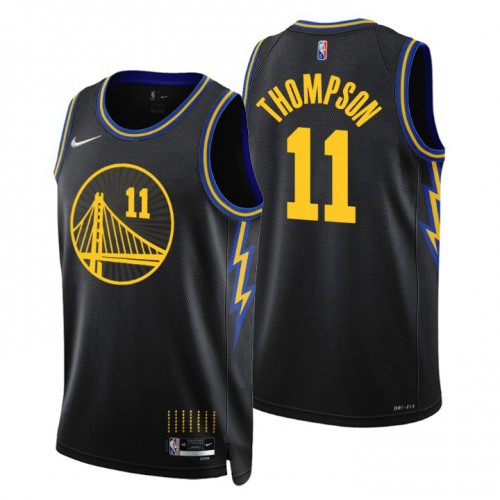Golden State Golden State Warriors #11 Klay Thompson Men’s Nike Black 2021/22 Swingman NBA Jersey – City Edition Men’s->golden state warriors->NBA Jersey