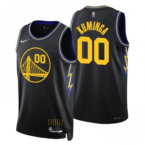 Golden State Golden State Warriors #00 Jonathan Kuminga Men’s Nike Black 2021/22 Swingman NBA Jersey – City Edition Men’s->golden state warriors->NBA Jersey