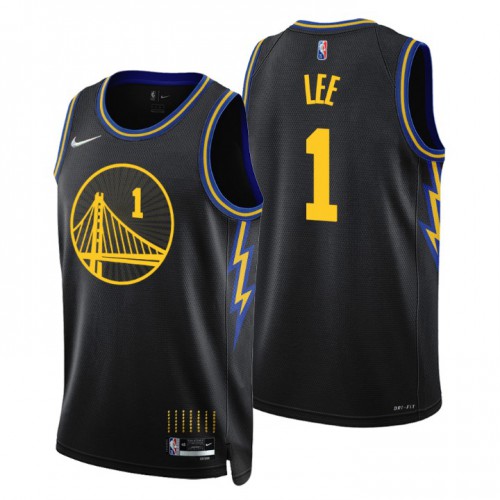 Golden State Golden State Warriors #1 Damion Lee Men’s Nike Black 2021/22 Swingman NBA Jersey – City Edition Men’s->golden state warriors->NBA Jersey
