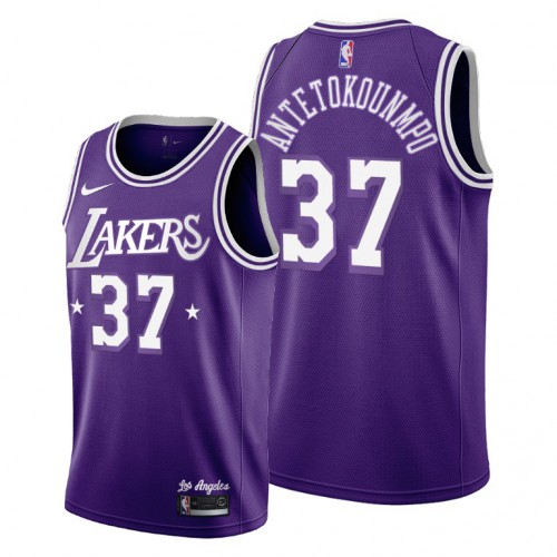Los Angeles Los Angeles Lakers #37 Kostas Antetokounmpo Women’s 2021-22 City Edition Purple NBA Jersey Womens->los angeles lakers->NBA Jersey