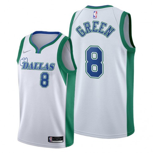 Dallas Dallas Mavericks #8 Josh Green Women’s 2021-22 City Edition White NBA Jersey Womens->youth nba jersey->Youth Jersey