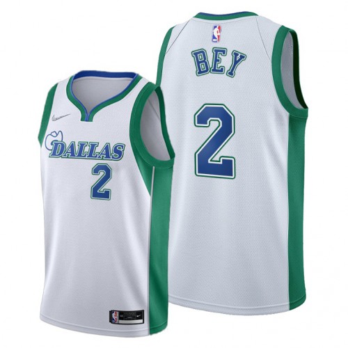 Dallas Dallas Mavericks #2 Tyler Bey Women’s 2021-22 City Edition White NBA Jersey Womens->youth nba jersey->Youth Jersey