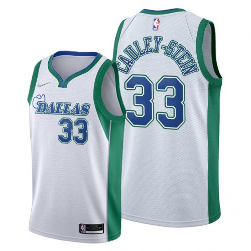 Dallas Dallas Mavericks #33 Willie Cauley-Stein Women’s 2021-22 City Edition White NBA Jersey Womens->youth nba jersey->Youth Jersey