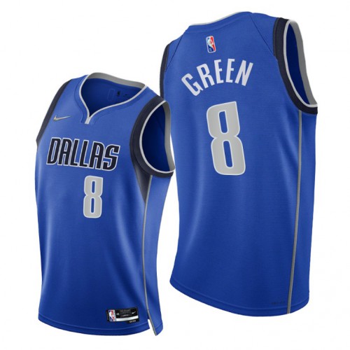 Nike Dallas Mavericks #8 Josh Green Women’s 2021-22 75th Diamond Anniversary NBA Jersey Blue Womens->youth nba jersey->Youth Jersey
